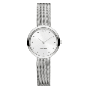 Reloj Danish Design Q1210IV62 para mujer con esfera plateada efecto rayos de sol y correa de malla metálica