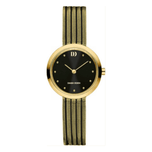 Reloj Danish Design Q1210IV62 para mujer con esfera plateada efecto rayos de sol y correa de malla metálica