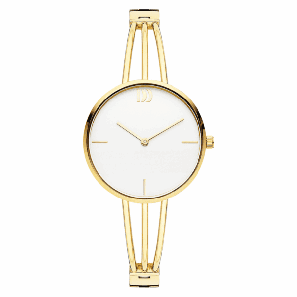 Reloj Danish Design Q1252IV05 para mujer, diseño minimalista de acero pulido con tres brazos, elegante y moderno