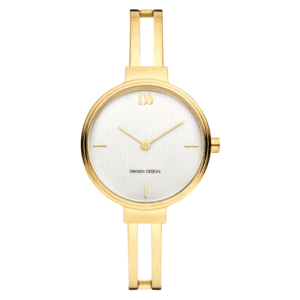 Reloj Danish Design Q1265IV05 para mujer con brazalete de dos brazos y esfera plateada cepillada, elegante y con carácter