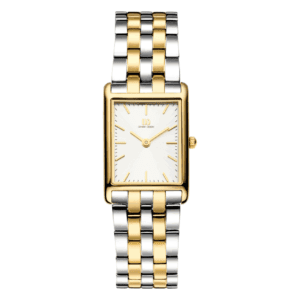Reloj Danish Design Q1298IV65 Marie Two-Tone para mujer, diseño rectangular bicolor con brazalete metálico elegante