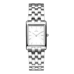 Reloj Danish Design Q1298IV62 Marie Silver rectangular para mujer con caja y brazalete plateado de acero inoxidable