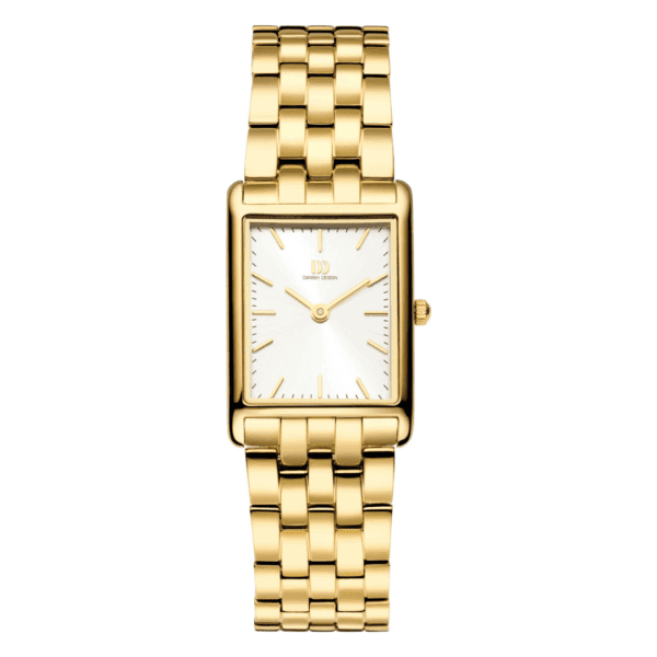 Reloj Danish Design Q1298IV05 Marie Gold rectangular dorado para mujer con brazalete elegante