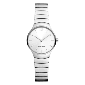 Reloj Danish Design Q1293IV62 para mujer, diseño elegante tipo brazalete con esfera plateada y acabado efecto sol