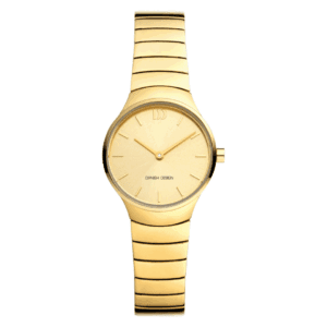 Reloj Danish Design Q1293IV06 para mujer, elegante diseño tipo brazalete con esfera plateada efecto rayos solares